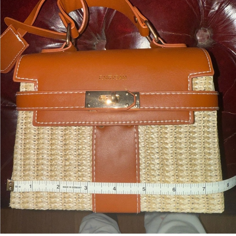 Straw inspired small iconic style bag perfect for the  Fashion Forward Lady